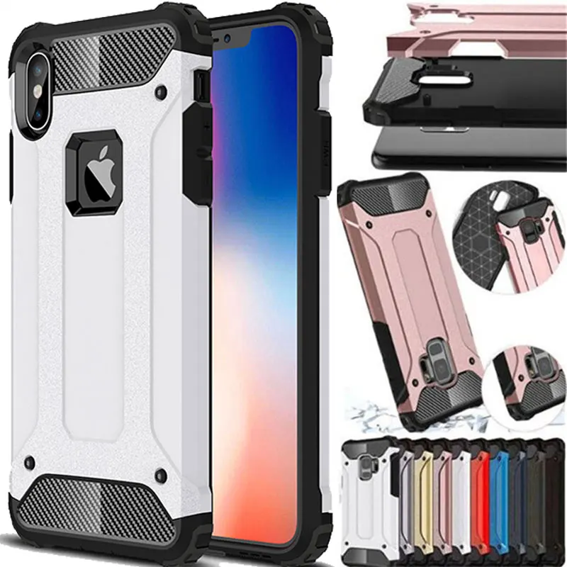 Противоударный бронированный чехол для телефона iPhone XS XR 8 7 Plus 6 6S 5 5S SE Max роскошный