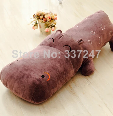 80CM Free Shipping Lint doll of lovely hippo Plush toy Gift for girlfriend children and wedding pillow |