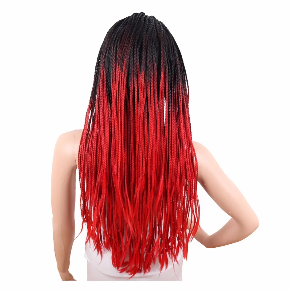 Deyngs Ombre Braid прямые Синтетические волосы на кружеве Искусственные парики для