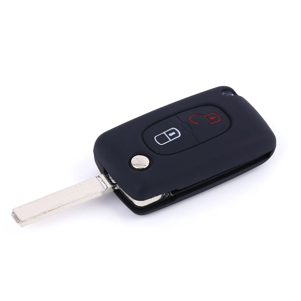Для peugeot 807 407 308 307 207 CC SW черный 2 кнопки мягкий силиконовый резиновый