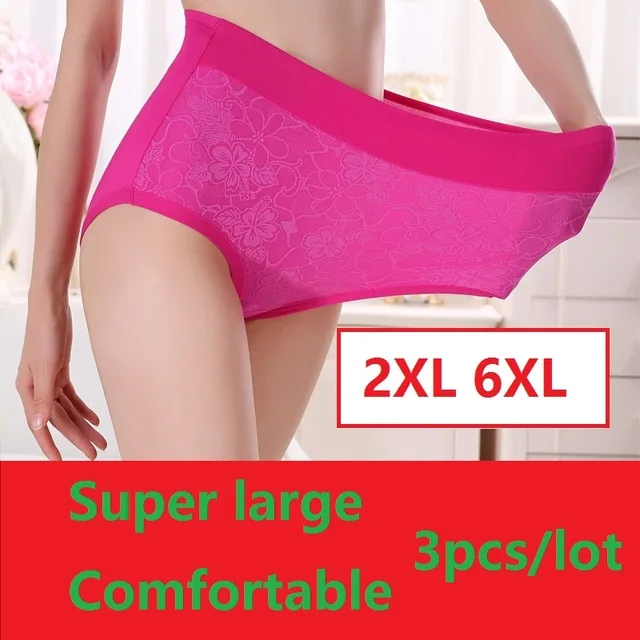 3XL, 6XL, 7XL супер большой женские трусики для женщин женские трусы 95% бамбука нижнее белье из фиброволокна Высокая талия 4 шт./лот
