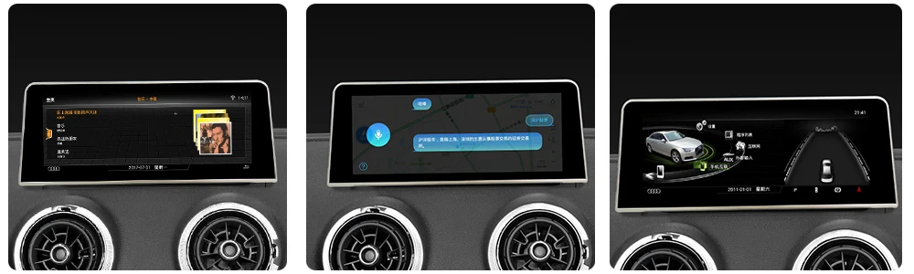 Android сенсорный экран мультимедийный плеер стерео дисплей навигация gps wifi BT для Audi A3 8V MMI