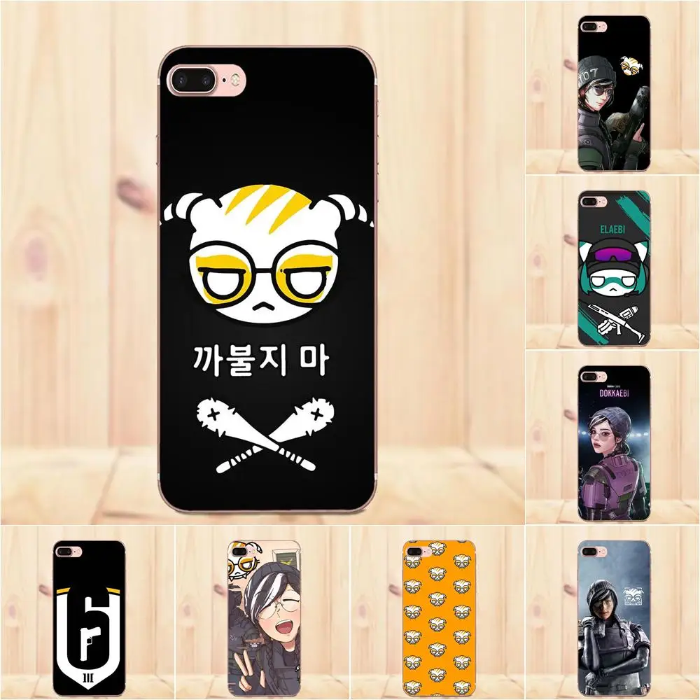 Maerknon Мягкий Силиконовый ТПУ Прозрачный чехол для Apple iPhone 4 4S 5 5C 5S SE 6 6S 7 8 Plus X Dokkaebi