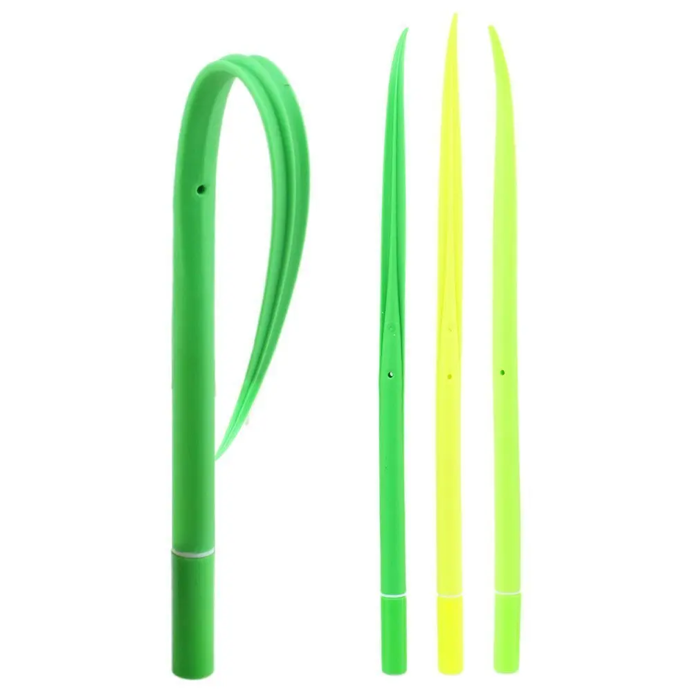 Силиконовые ручки Green Leaf Like Grass Blade с крышкой легкие черные чернила упаковка из 5