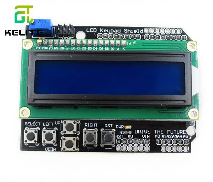 1 шт. ЖК клавиатура Щит LCD1602 LCD 1602 Модуль дисплей для Ardu ATMEGA328 ATMEGA2560 raspberry pi UNO синий