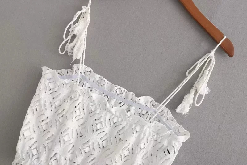 Летние топы boho Sexy рукавов Растениеводство Топ для женщин Винтаж Элегантный Вышивка Белый майка корейский Бюстье Лук оборками жилет