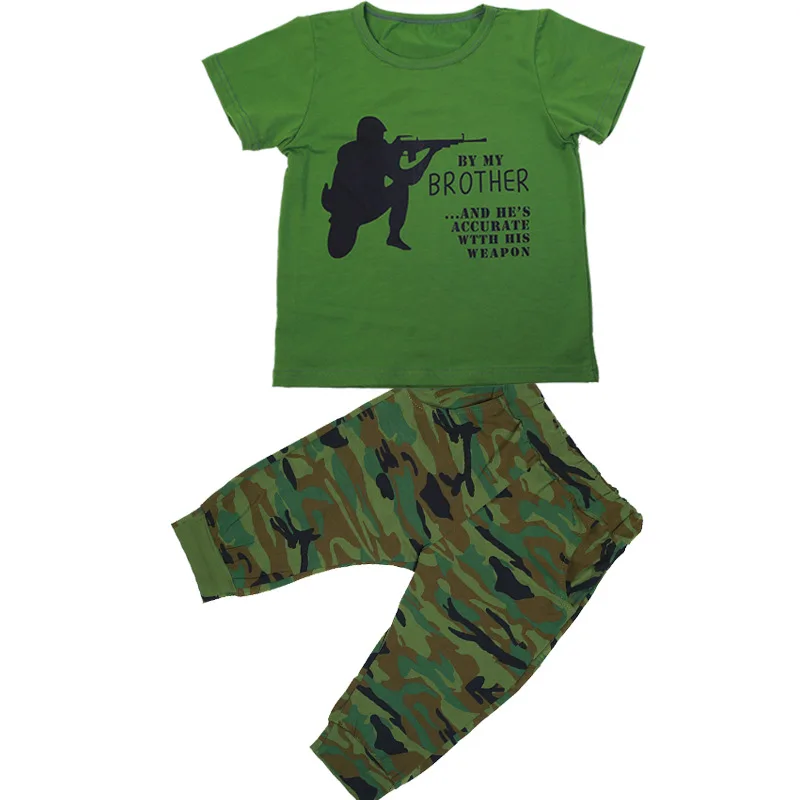 2019 комплект детской одежды летняя камуфляжная одежда для мальчиков комплекты