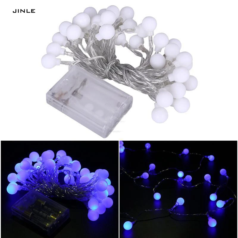 10 м 100 LED Глобус сухая Батарейная коробка гирлянда для вечеринки Рождественская