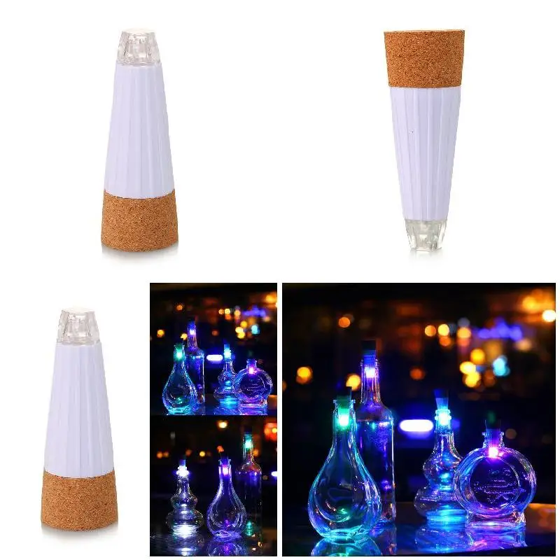 7 видов цветов светодиодные крышки света USB заряжаемый через светильник пробка от
