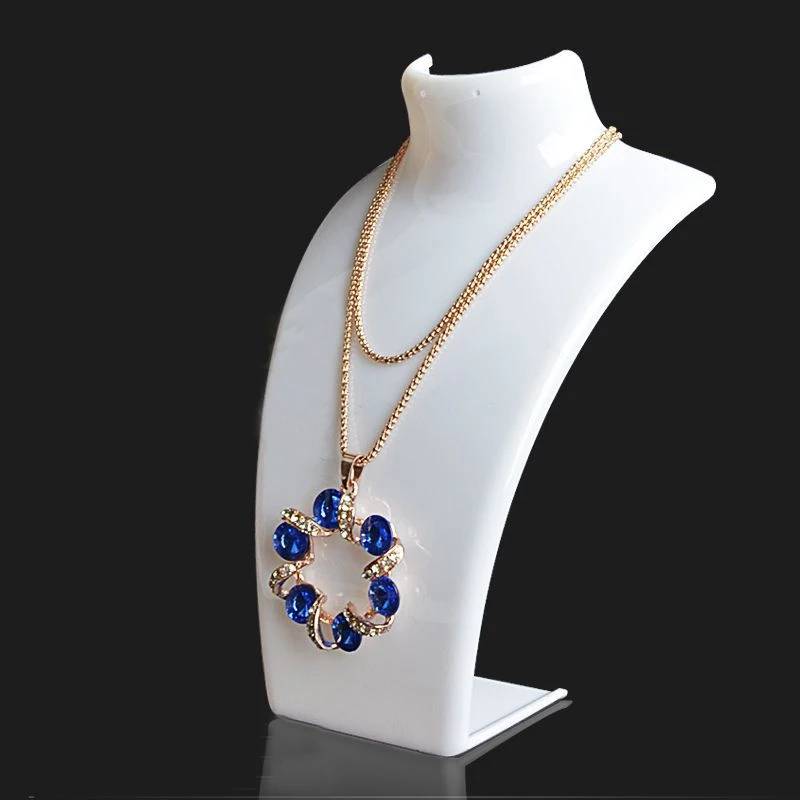 New and Hot Sale Three Colors 20*13.5*6cm Mannequin Necklace Jewelry Pendant Display Stand Holder Show Decorate Retail