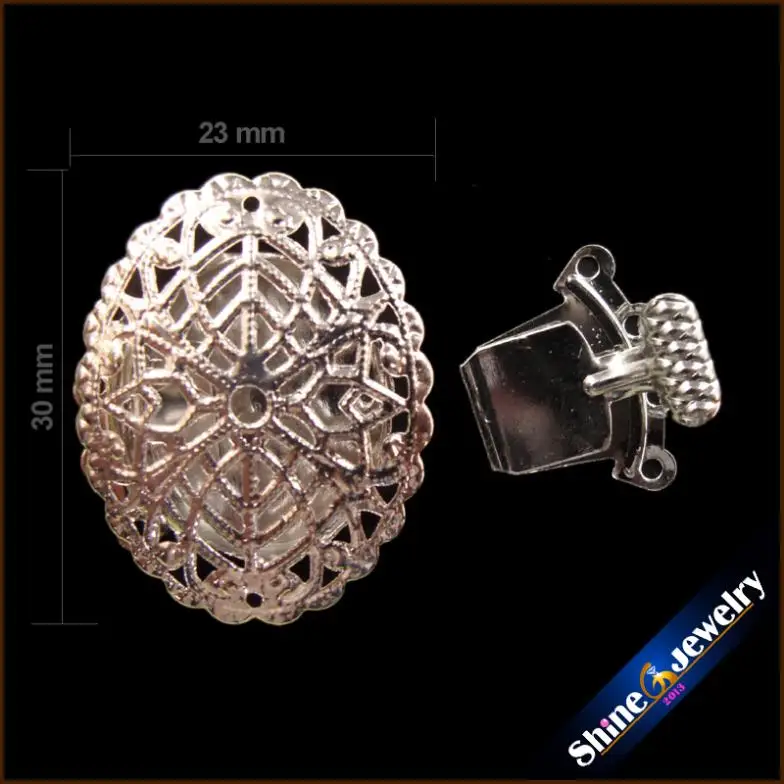 Бесплатная доставка 5 шт. в партии Посеребренная Ювелирная фурнитура винтажная