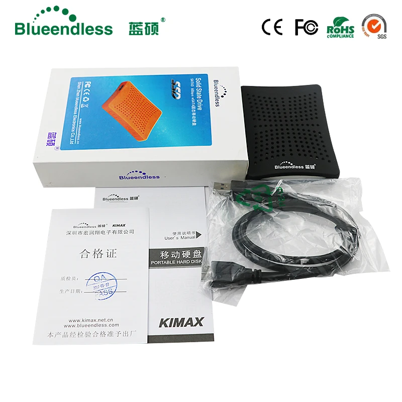 1 ТБ алюминиевый резиновый Sata usb 3 0 2 5 корпус SSD hdd disque dur Внешний box blueendless case hd externo|usb