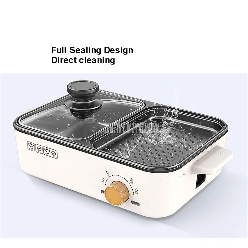 Бытовой 1.2л электрический горячий горшок машина для приготовления пищи с жаровни