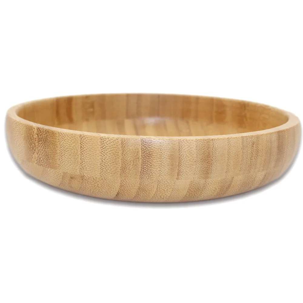 Bamboo Storage Tray Dining plate Pizza Tableware Snacks Desserts Salad Fruit Plate Household Kitchen Utensils Dishes