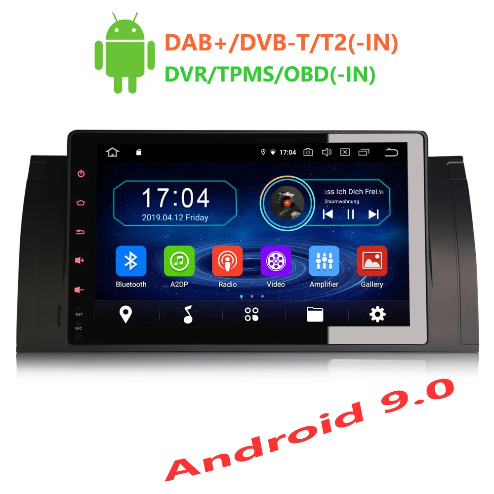 Erisin ES4993B Автомагнитола 9 'ƈ Din Android 0 автомобильный dvd плеер для BMW 5 серии E39 E53 X5 M5