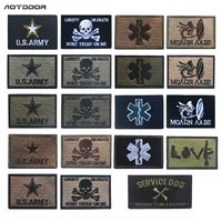 embroidered patch armband epaulet embroidered cloth label affixed to skull iron transfers for clothing patches badge appliques