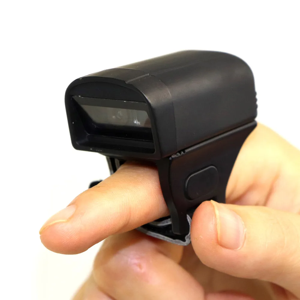 Беспроводной мини сканер штрих кода RS40 с кольцом Bluetooth 2D и Qr кодом|Сканеры| |
