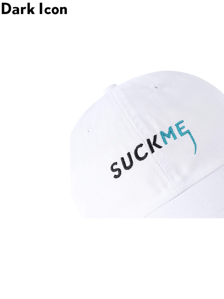 Темная икона Suck Me Регулируемая унисекс бейсболка шляпа с изогнутыми полями шляпа сплошной цвет хип-хоп шляпа для женщин/мужчин