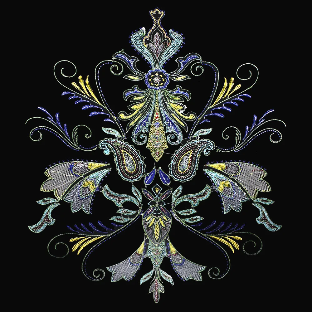 1 шт. большая многоцветная Цветочная вышивка аппликация рельефная Одежда