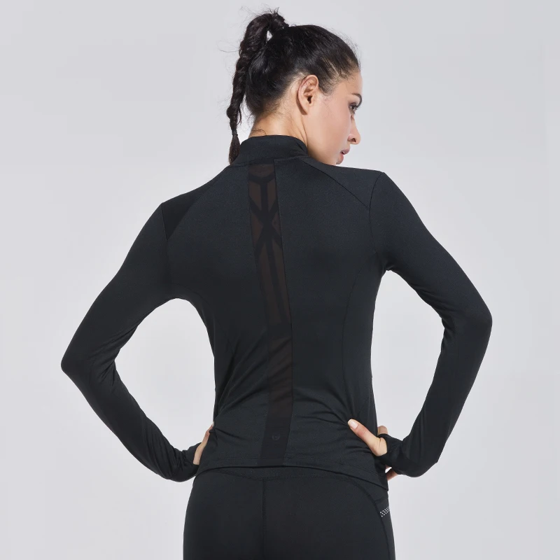 Куртка LANTECH для женщин эластичная тонкая спортивная одежда йоги фитнеса