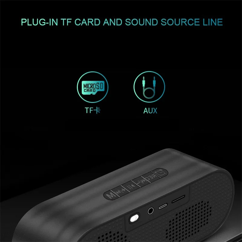 Светодиодный цифровой будильник с fm радио altavoz Bluetooth динамик TF USB Саундбар