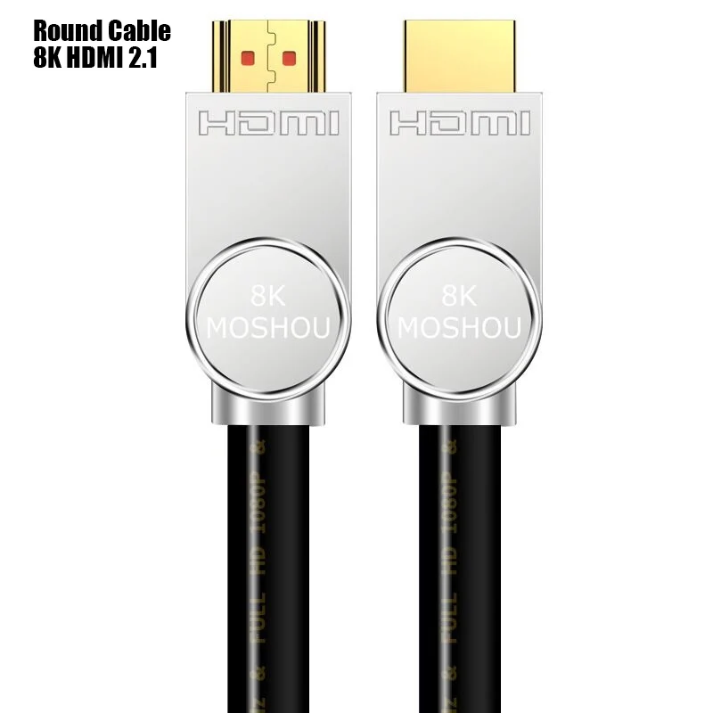 HDMI Cables 2.1 8K 8 к 60 Гц HDMI 2,1 кабели 4 к 120 Гц 48 Гбит/с Полоса пропускания ARC MOSHOU видео 2 м Шнур высокой четкости мультимедийный интерфейс для усилителя ТВ - Цвет: HDMI Cables 2.1 8K