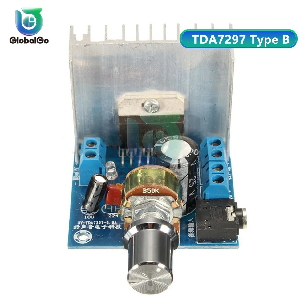 TDA7297 двухканальный DC 12 В цифровой аудио усилитель доска 2*15 Вт усилитель платы запасные части - Цвет: Type B