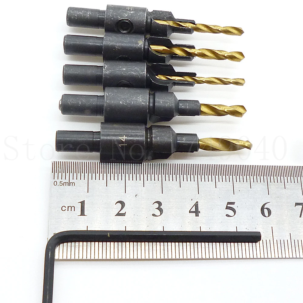 5 шт. HSS развертка бит с гаечным ключом быстрая замена 1/4 &quotКруглый хвостовик для