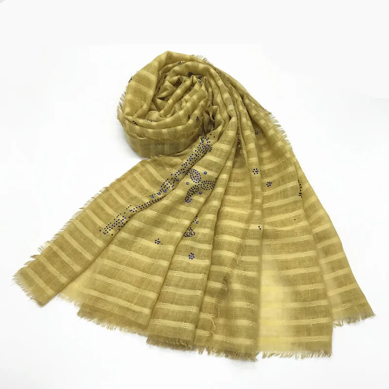 

Women scarf hot blue diamond hijabs viscose solid shawl muslim New design plain head wraps elegant scarves fast ship 10pcs/lot
