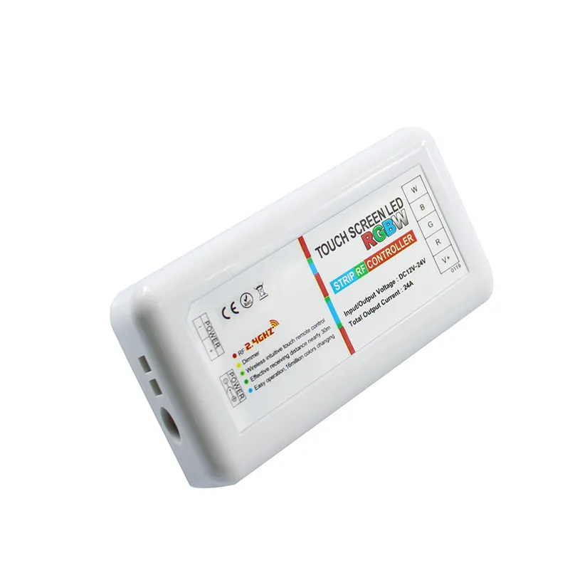 1Set RGBW Controller DC12V 2.4G Touch Screen LED Receiver +DC12-24V 24A RF Remote Control For Led Strip | Освещение