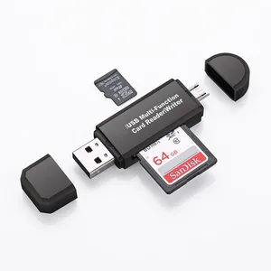 OTG кард-ридер 2 в 1, флеш-накопитель, высокоскоростной USB 2,0, универсальная OTG TFSD-карта для телефона Android, компьютера, переходники, заголовки