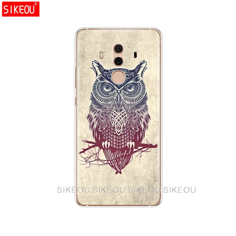 TPU Case For Huawei Mate 10 Pro Silicon Back Cover Coque Mate10 Soft Tropical leaf horse marble summer |