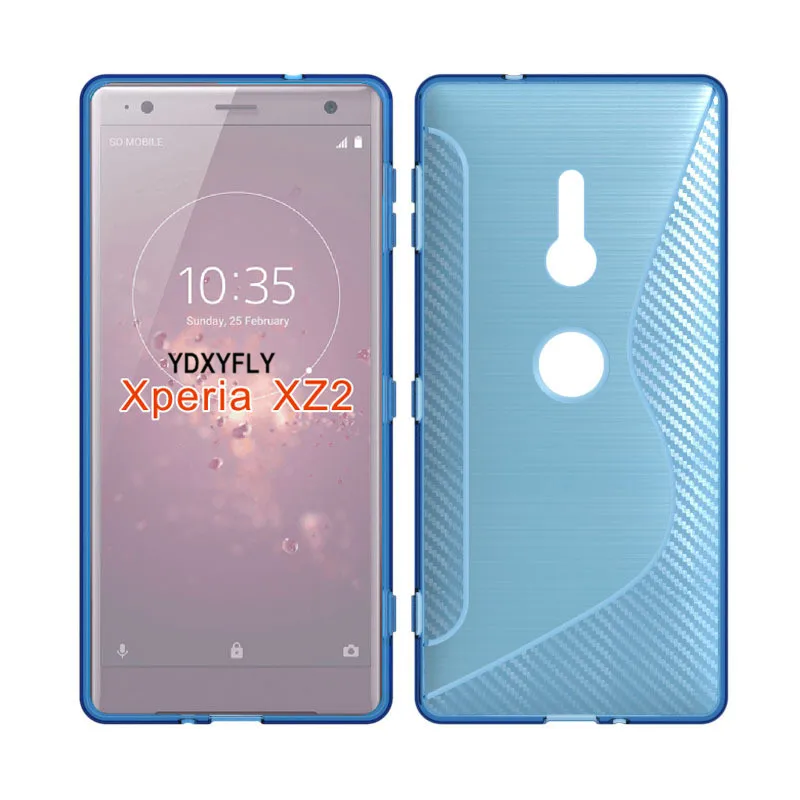 Нескользящий гибкий мягкий чехол для Sony Xperia XZ2 силиконовый гелевый Чехол из ТПУ с
