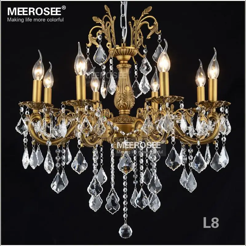 Хрустальная люстра из латуни 6 ламп|crystal chandelier lamp|colorful crystal chandeliercrystal lustres |