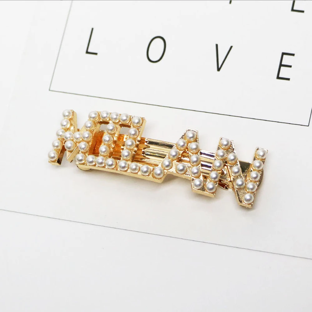 Новинка модные женские жемчужные заколки для волос Нью-Йорк Токийский Париж