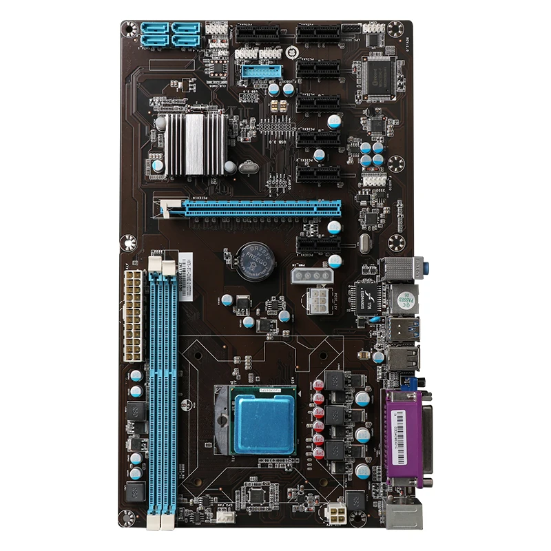 Материнская плата PCI-E с 8 слотами для карт материнская майнинга поддерживает