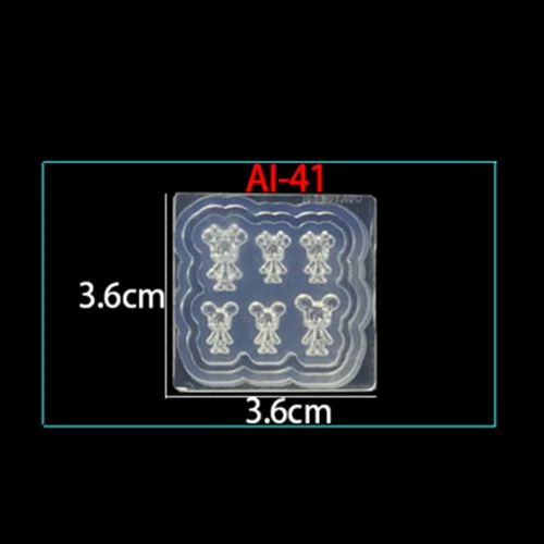 41 Фламинго 3D акриловая Форма для украшения ногтей УФ гель DIY дизайн мороженое силиконовые шаблоны для дизайна ногтей Шаблон Маникюр - Цвет: 41