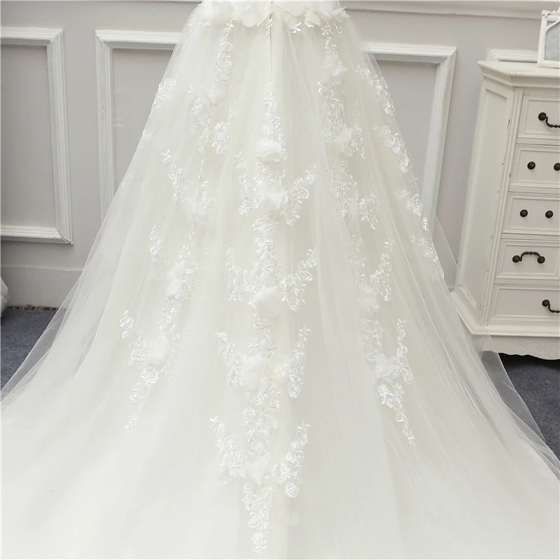 Жанна любовь Тюль свадебное платье кружева Robe De Mariage линия V шеи Vestido De Noiva Brida платья JLOV76000 свадебное платье