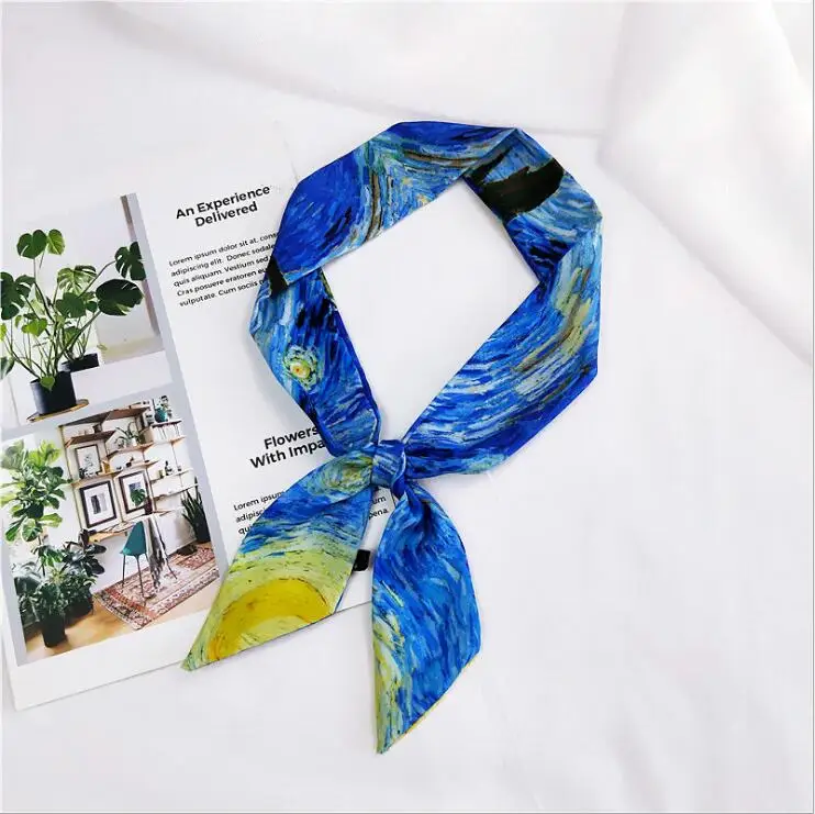 90 см квадратный шарф повязка на голову для деловой вечеринки женский элегантный