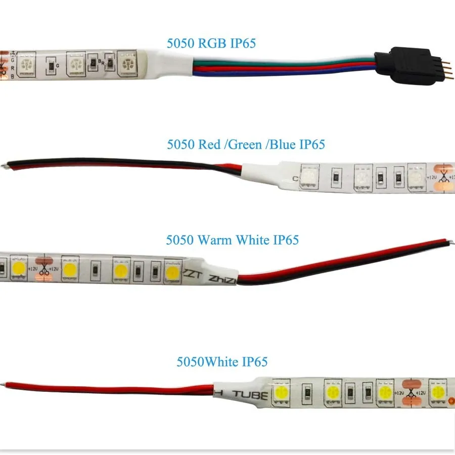 Гибкая светодиодная лента 5050 RGB RGBWW 12 В постоянного тока 5 м 60