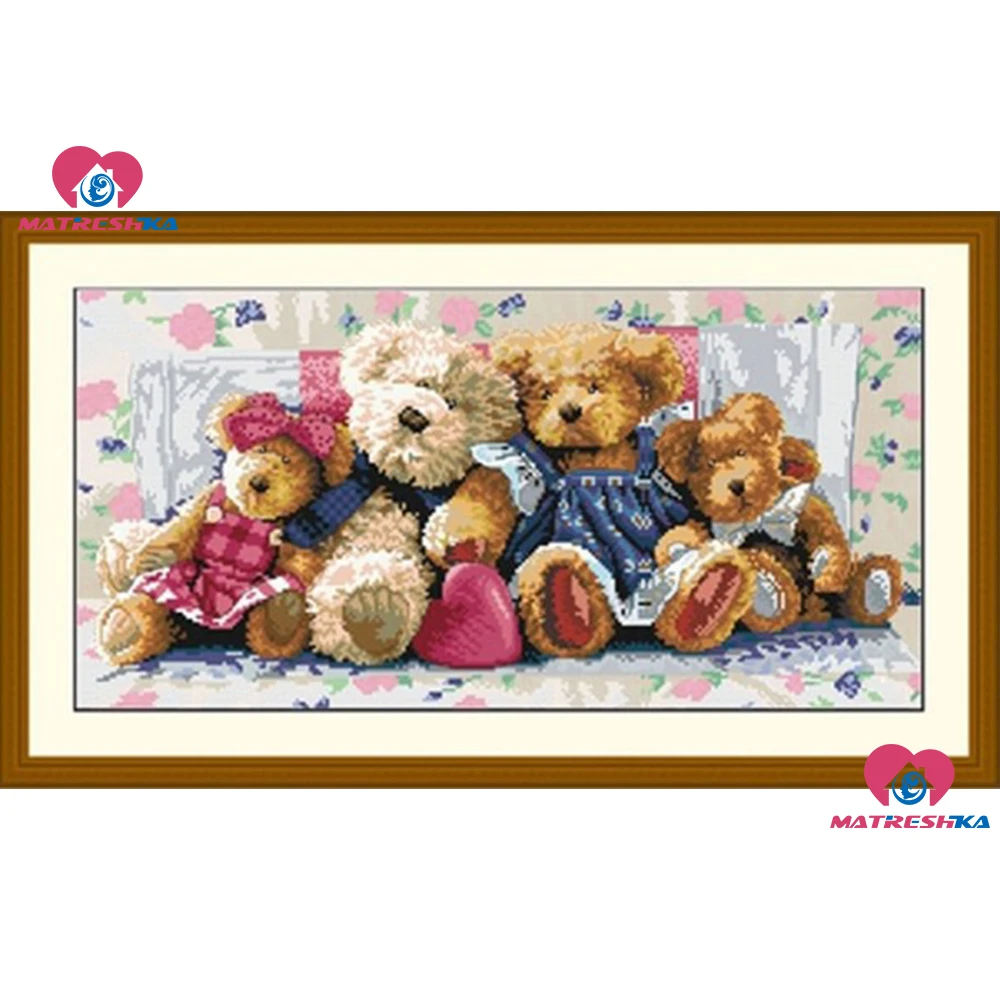 

59cm*30cm beads embroidery Accurate printed Cubs full beadwork home decor crafts needlework craft home decoration new 2015