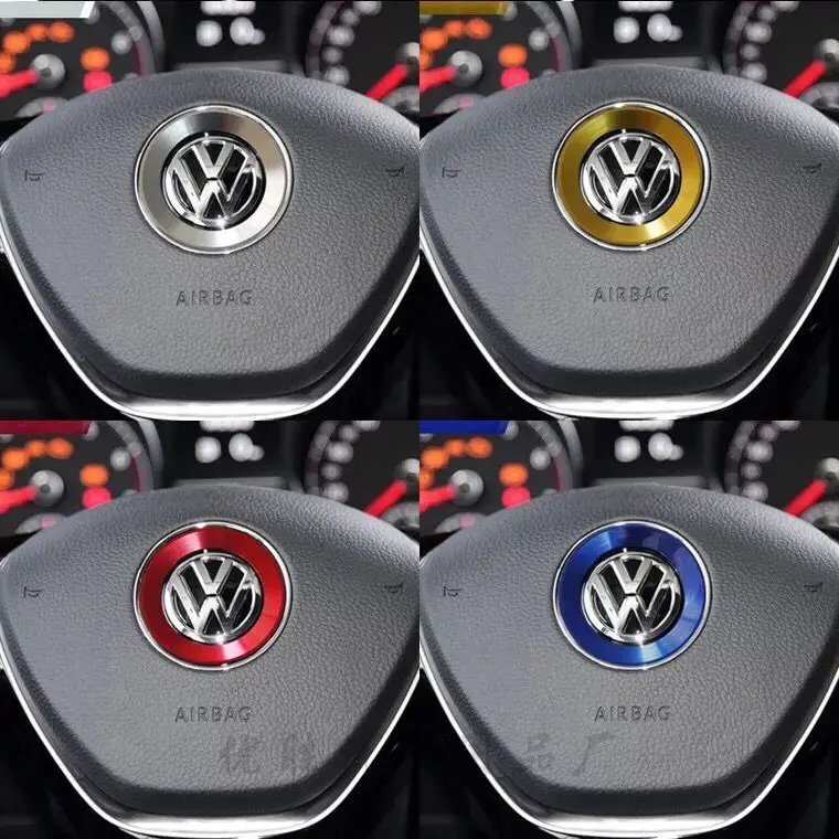 Кольцо для украшения руля Paillette Golf 6 7 Jetta MK5/6 POLO Passat B6 B7 TIGUAN Skoda Octavia 2 a a7 a5|Наклейки