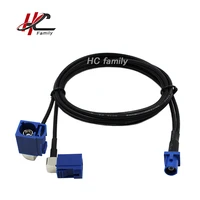 1m 39 5 fakra c male to 90 degree two fakra c female conversion pigtail cable navigation for benz for ford