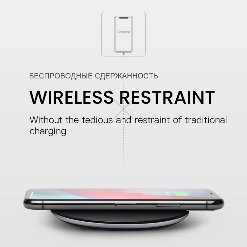 IONCT Qi Беспроводное зарядное устройство для iPhone X XR XS Max 8 USB Беспроводная зарядка