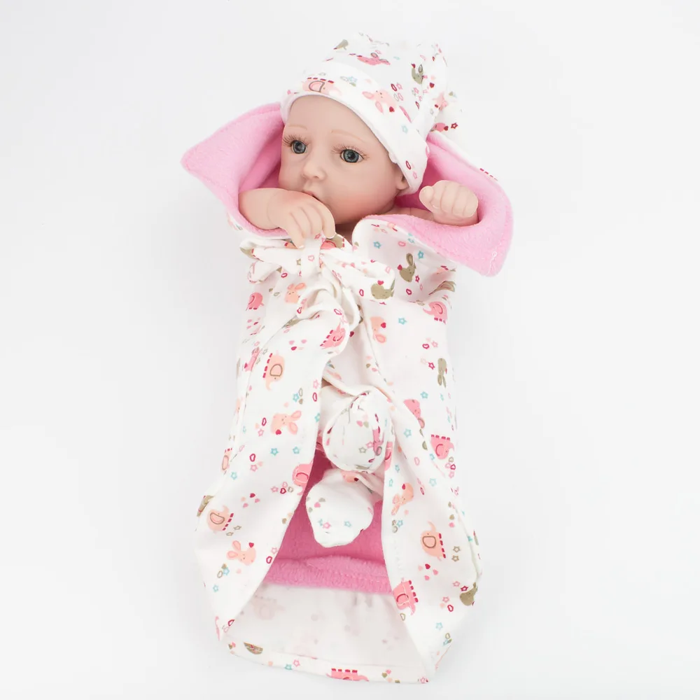NPKDOLL 10 inch 28cm Full Silicone Reborn Baby Dolls Alive Lifelike Real Realistic Kids Babies Twins Bebe | Игрушки и хобби