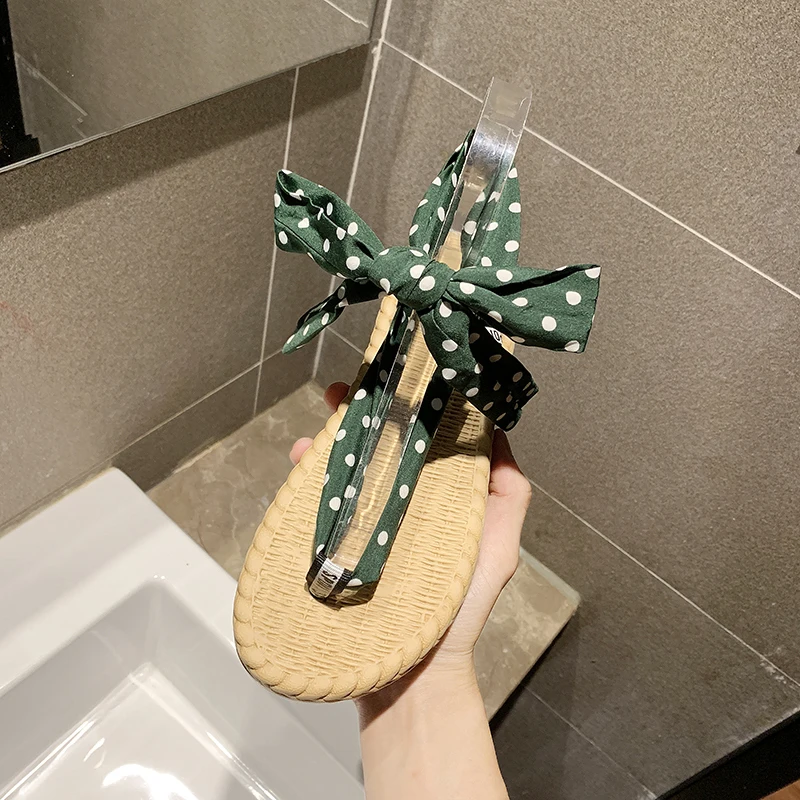 Летние женские Вьетнамки с волнистыми ремешками на шнуровке брендовые милые