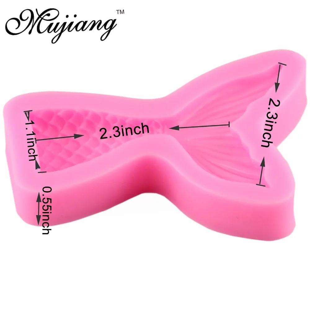 Mujiang силиконовая форма в виде хвоста русалки декоративные инструменты для кухни