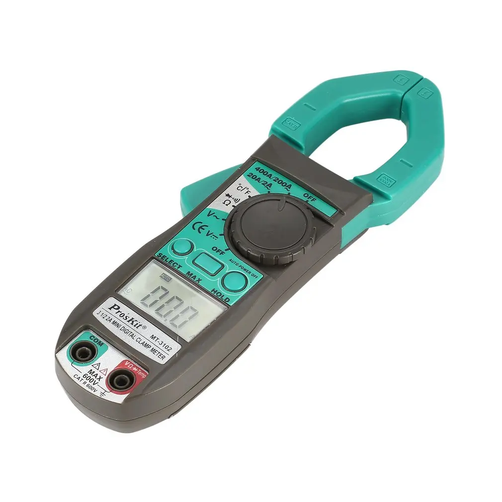 Pros'Kit MT 3102 ЖК дисплей 31/2 AC/DC Цифровой клещи Напряжение Ток Сопротивление