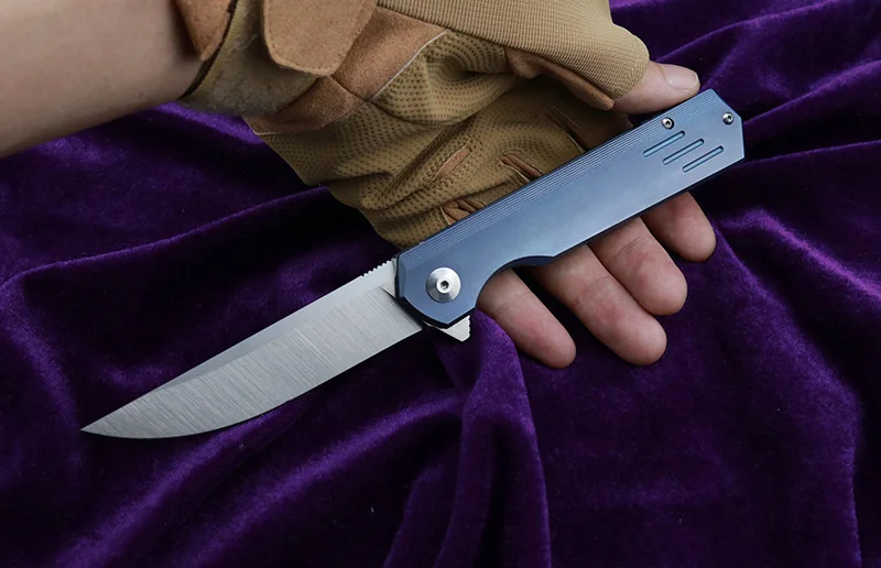 LEMIFSHE L038 складной нож с флиппером, обработанный титановым сплавом, лезвие M390, карманный нож для охоты и кемпинга, инструмент для повседневного использования