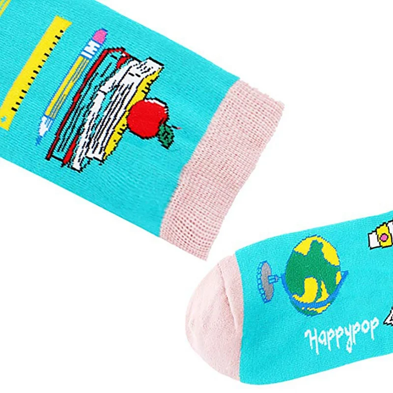 

Breathable Casual Cycling Socks Women Multi-Color Holiday One Size Cotton Spandex Comfortable Elastic Gift Sports Racing